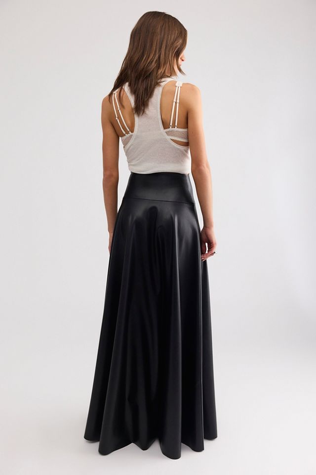 Norma Kamali Flared Floor-Length Skirt #1