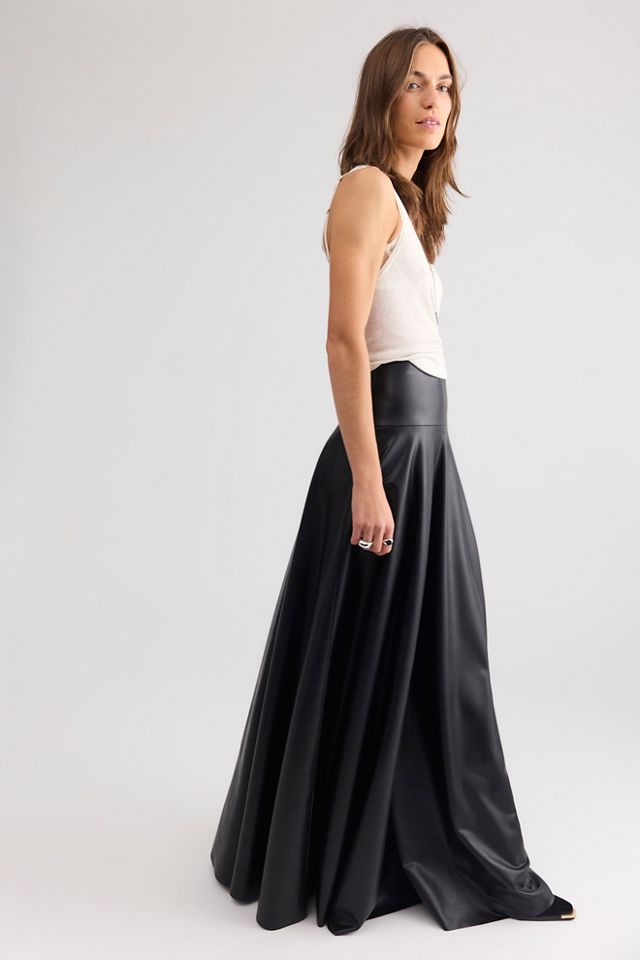 Norma Kamali Flared Floor-Length Skirt #2