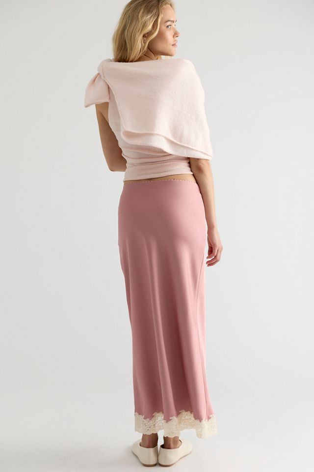 LoveShackFancy Tirelle Midi Slip Skirt #1