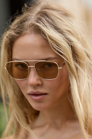 Brooks Metal Aviator Sunglasses