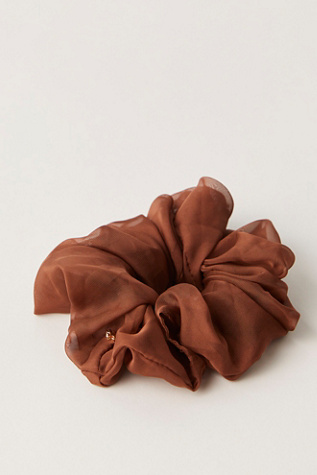 Женские аксессуары для волос Lele Sadoughi Cindy Scrunchie, цвет: Тёмно-коричневый — фото 3