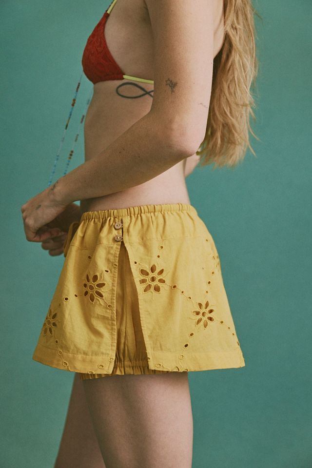 Matthew Williamson x Free People Mesquida Broderie Anglais Low-Rise Skort #4