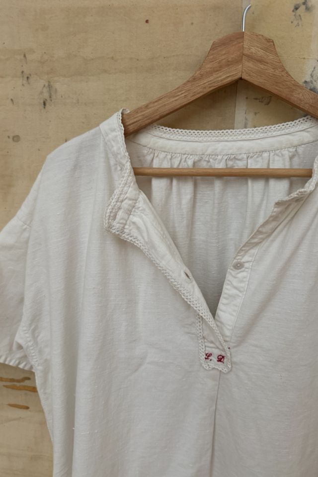 GOOD DAYS Vintage 1900s French Linen Dress 2 #3