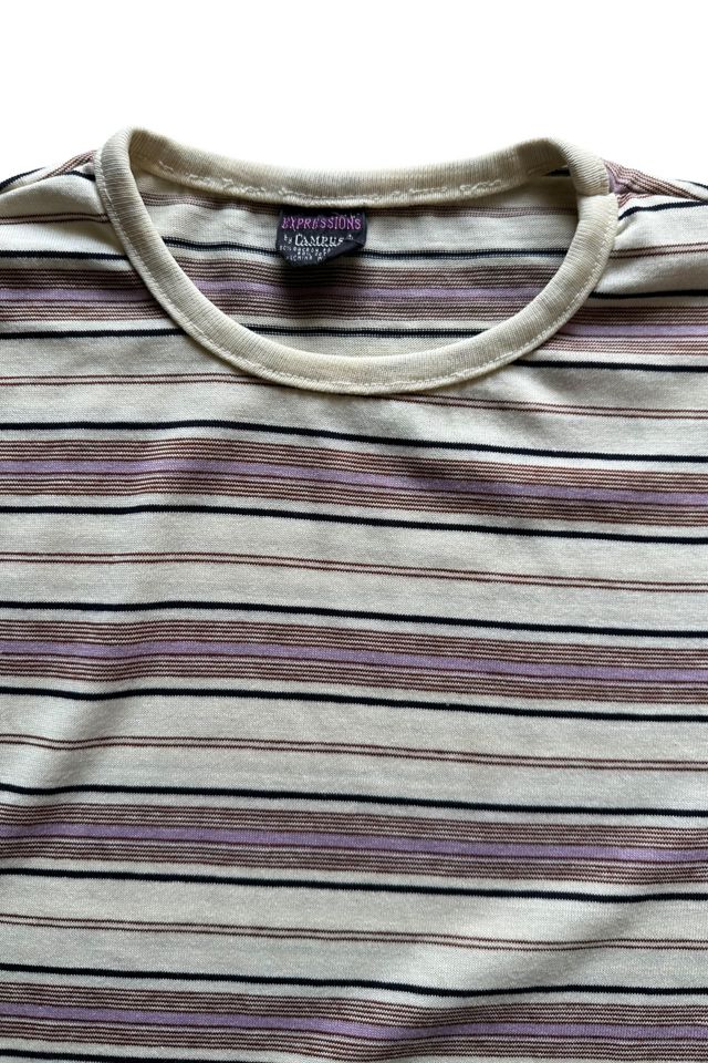 Vintage 1970s Campus Brand Striped T Shirt Selected By Vintage Warrior #1