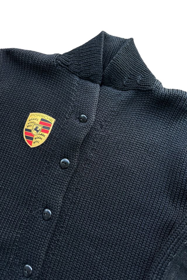 Vintage 1960s Porsche Wool Knit Cardigan Sweater Selected By Vintage Warrior #1