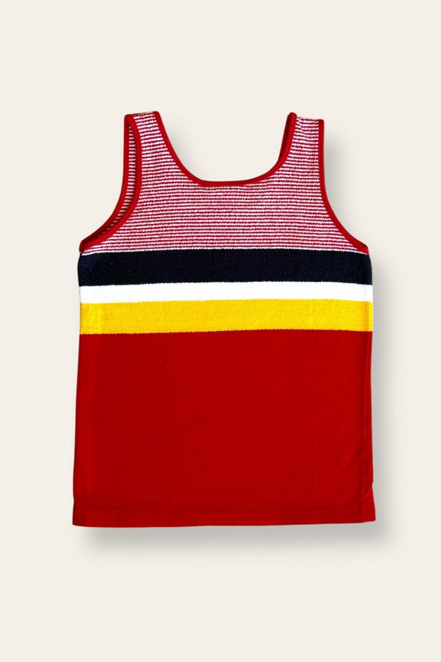 Vintage 1960's Cotton Striped Knit Tank Selected By Afterlife Boutique #3