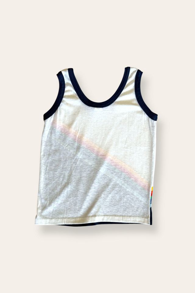 Vintage 1970's Rainbow Striped Tank Top Selected By Afterlife Boutique #3