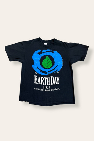 Vintage 1990's Earth Day T-Shirt Selected By Afterlife Boutique