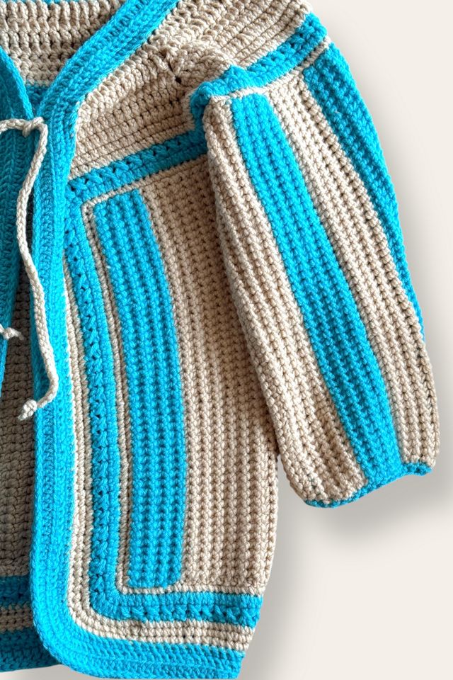 Vintage 1970's Handmade Knit Cardigan Selected By Afterlife Boutique #2