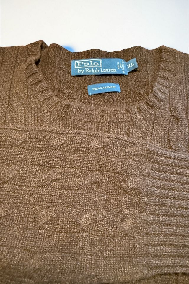 Polo Ralph Lauren Cashmere Cable Knit Heathered Sweater Selected by Personal Choice #1