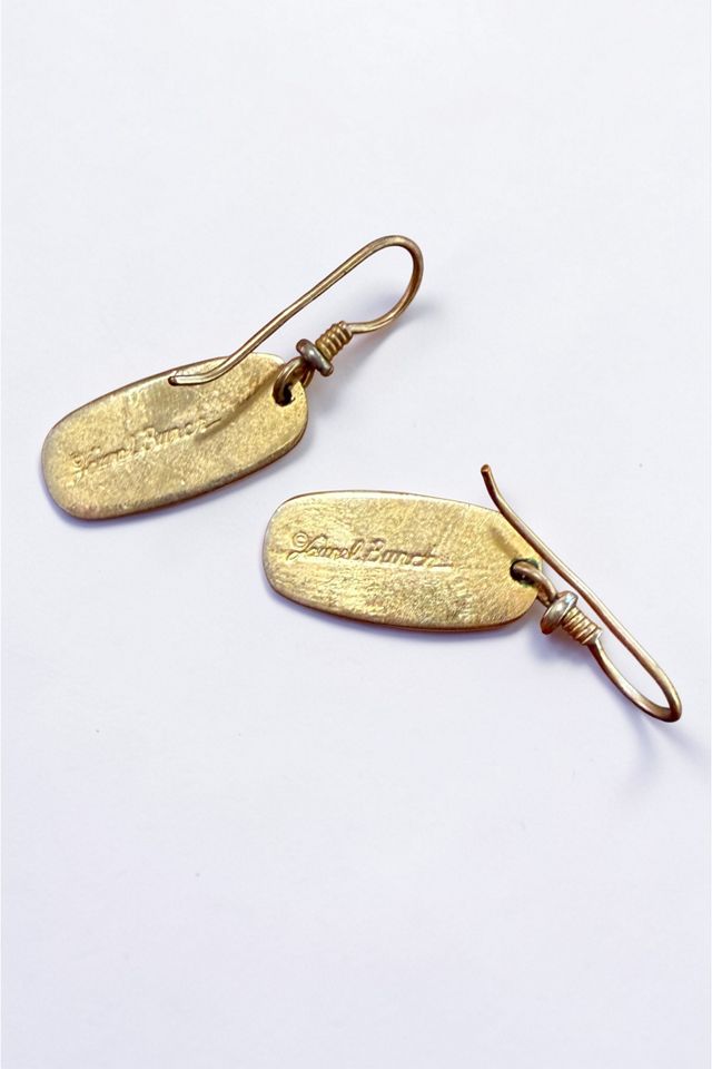 Vintage Laurel Burch Oval Drop Earrings Selected by Personal Choice #1