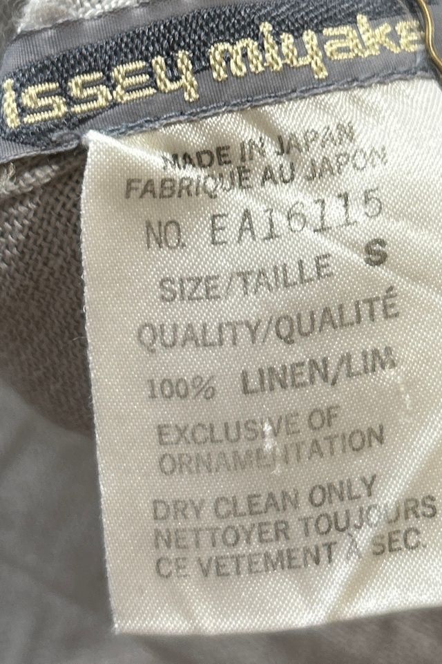 Vintage Issey Miyake Grey Linen Skirt Set Selected by The Curatorial Dept. #3