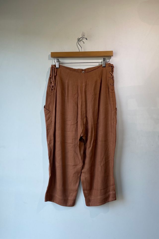 Vintage Claude Montana Brown Linen 2-Piece Set Selected by The Curatorial Dept. #3