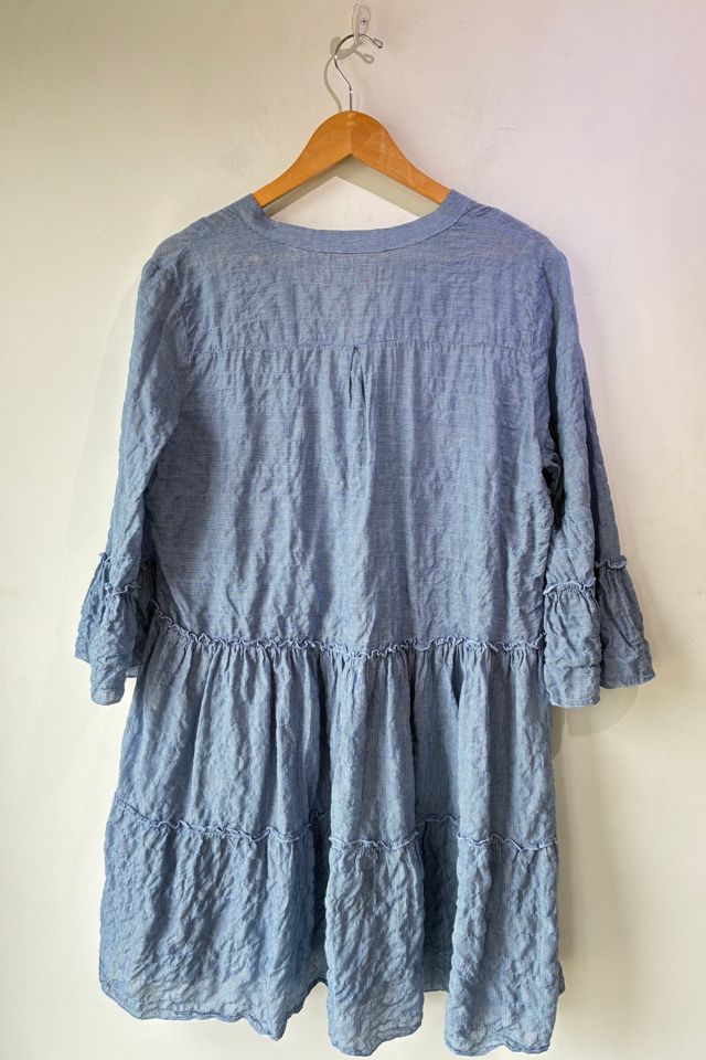 Pietsie Blue Mini Gingham Check Voile Dress Selected by The Curatorial Dept. #2
