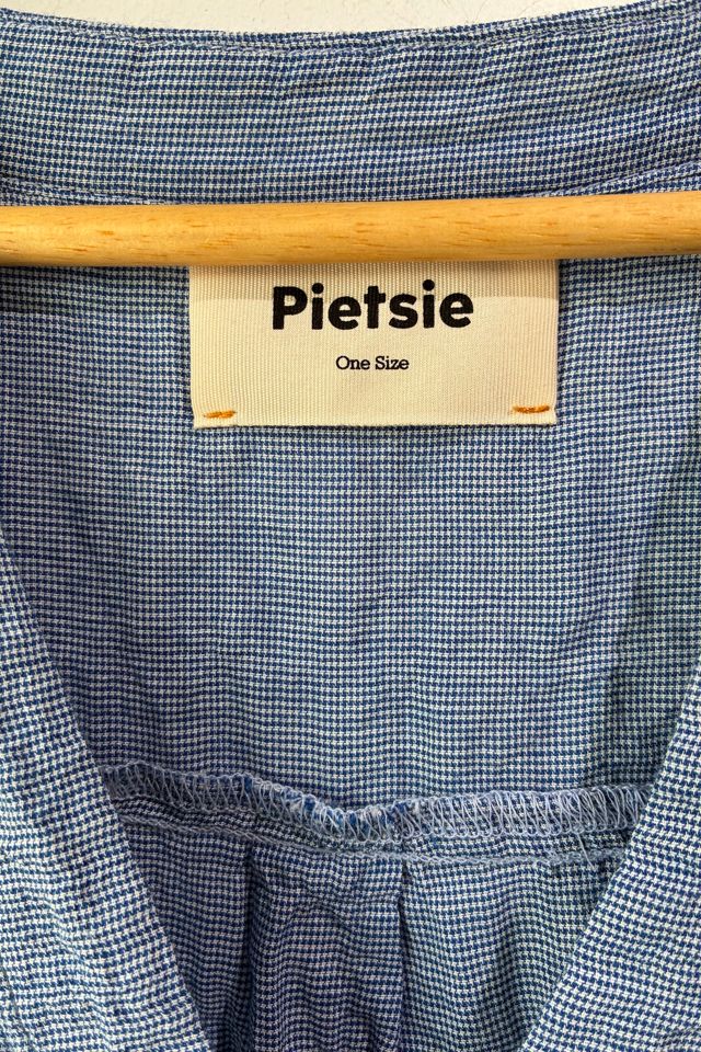 Pietsie Blue Mini Gingham Check Voile Dress Selected by The Curatorial Dept. #3