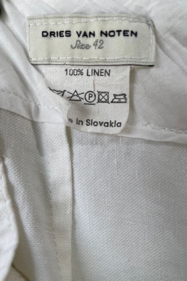 Dries van Noten White Linen Pants Selected by The Curatorial Dept. #2