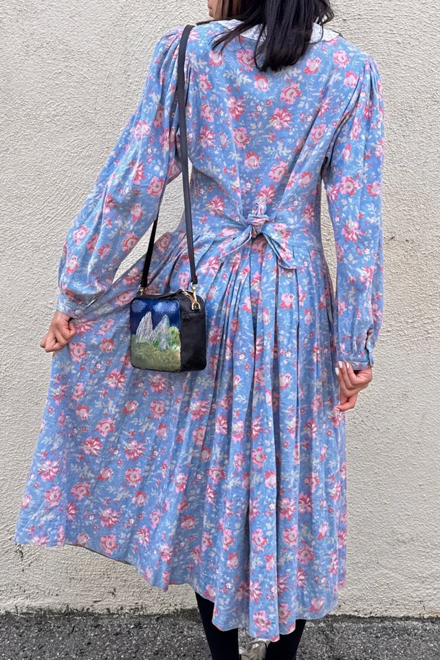 Laura Ashley Blue and Pink Floral Dress Selected by The Curatorial Dept. #2