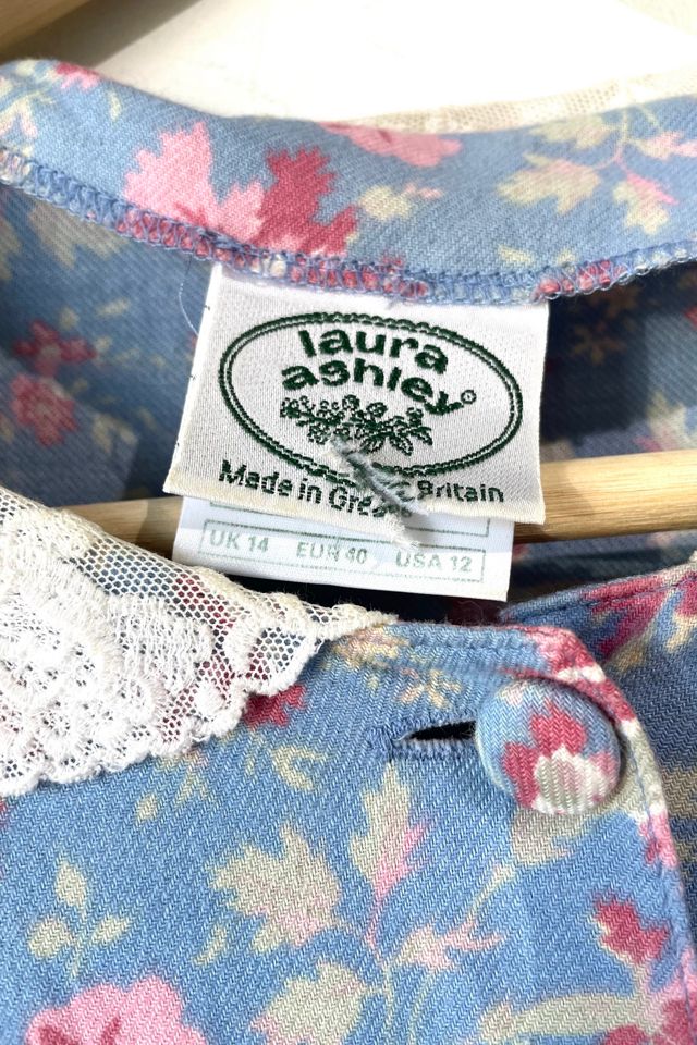 Laura Ashley Blue and Pink Floral Dress Selected by The Curatorial Dept. #3