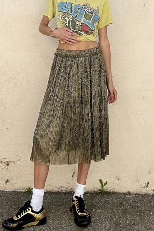 Isabel Marant Etoile Metallic Skirt Selected by The Curatorial Dept.