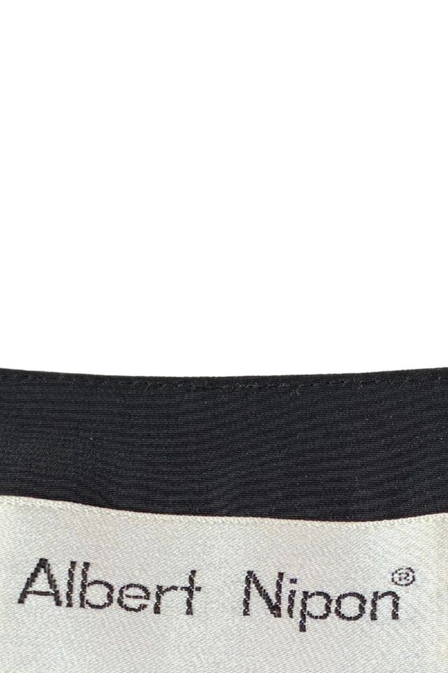 Albert Nipon Black Grey Clown Collar Dress Selected by The Curatorial Dept. #3