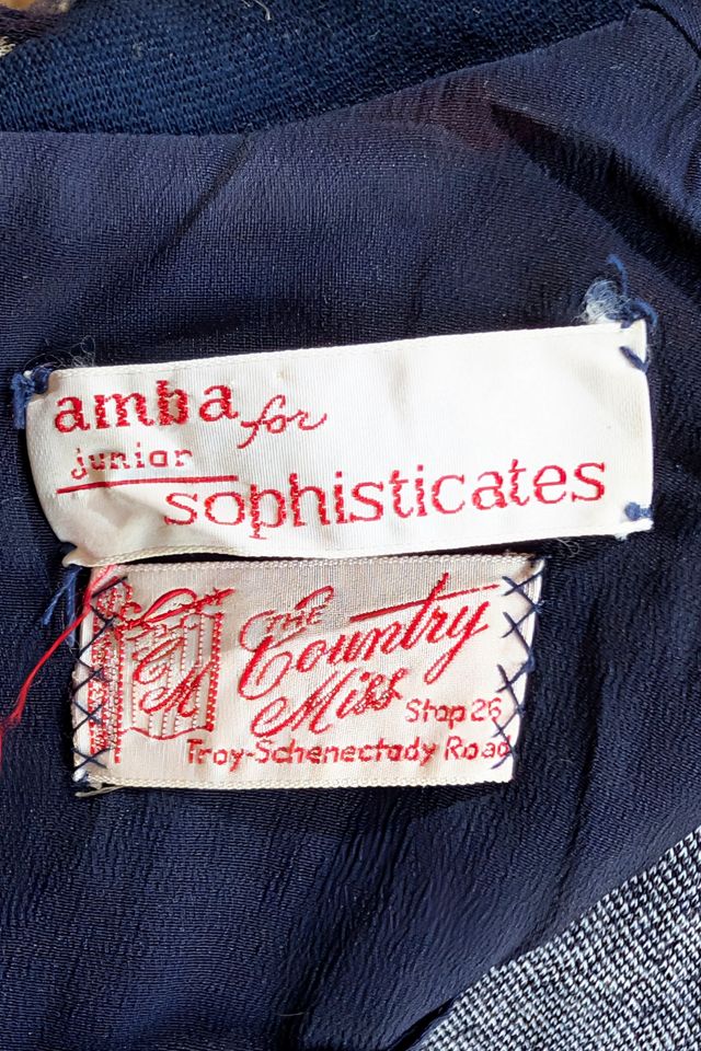 Amba for Jr. Sophisticates Navy Tie Dress Selected by The Curatorial Dept. #3