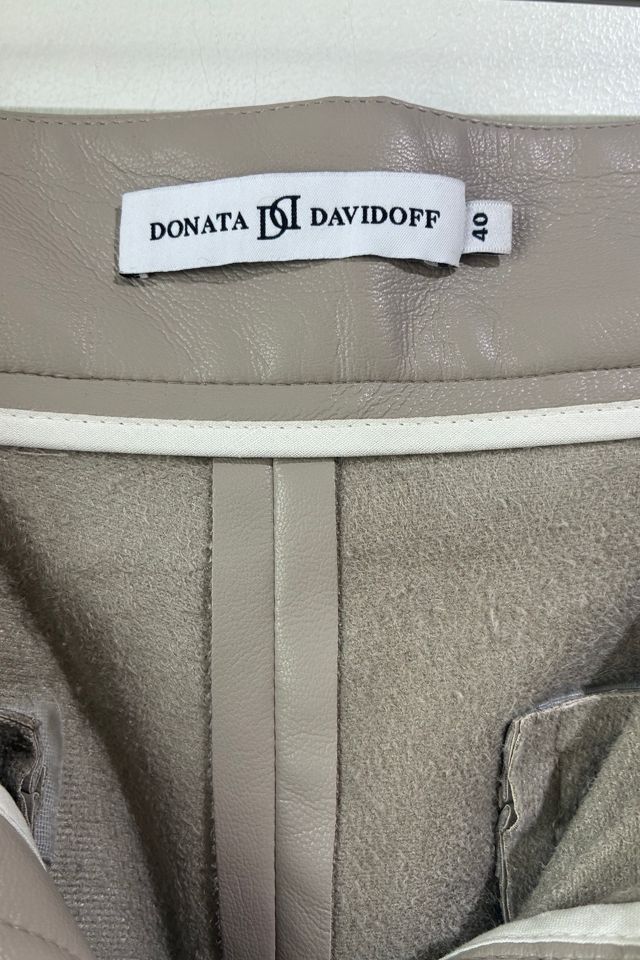 Donata Davidoff Grey Vegan Leather Pants Selected by The Curatorial Dept. #3