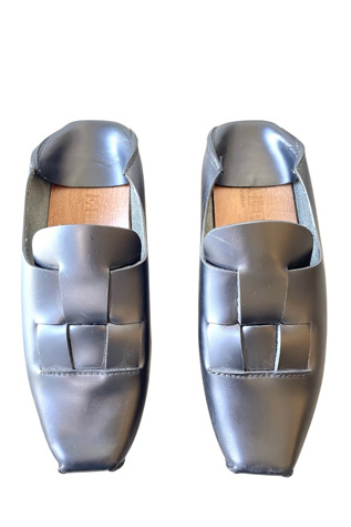 Hereu Black Leather Clogs Selected by The Curatorial Dept.