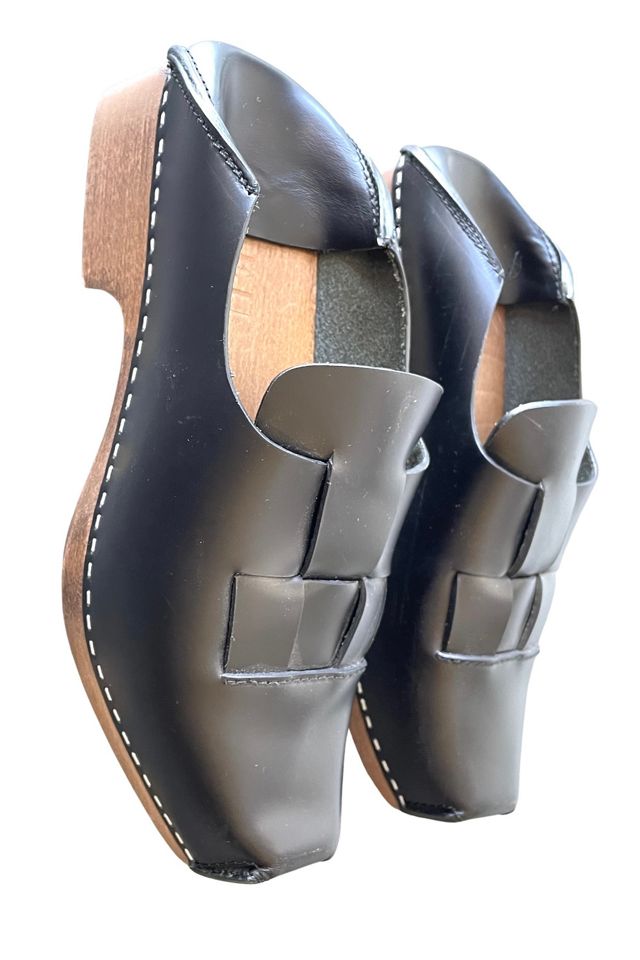 Hereu Black Leather Clogs Selected by The Curatorial Dept. #1