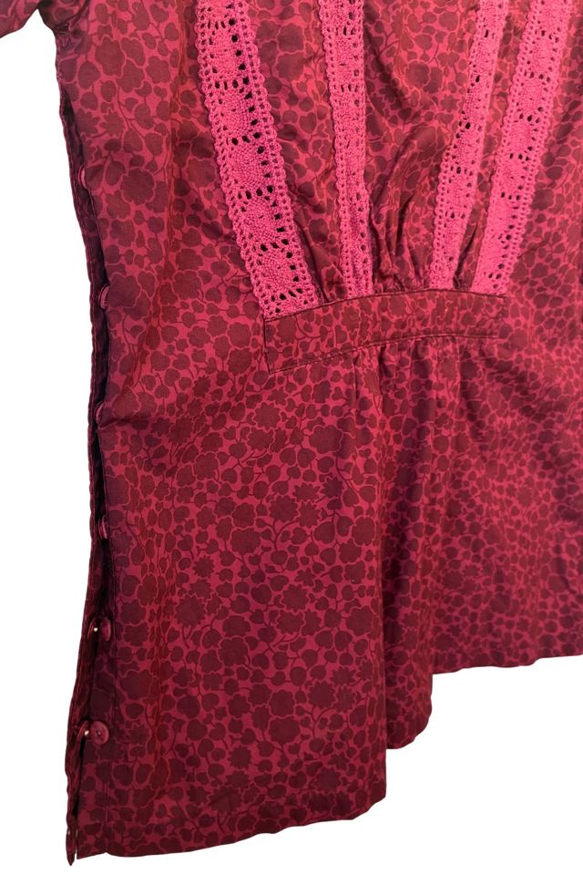 Marc Jacobs Maroon Floral Top Selected by The Curatorial Dept. #1