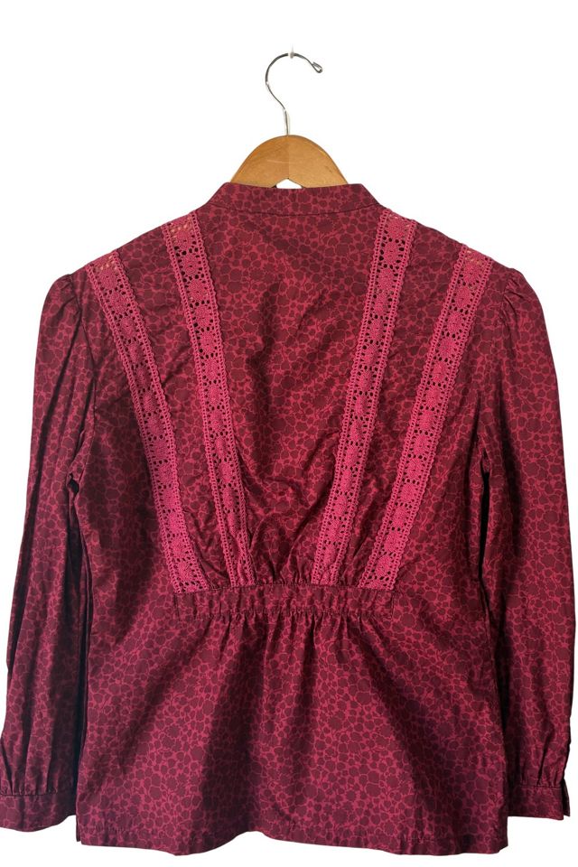 Marc Jacobs Maroon Floral Top Selected by The Curatorial Dept. #2