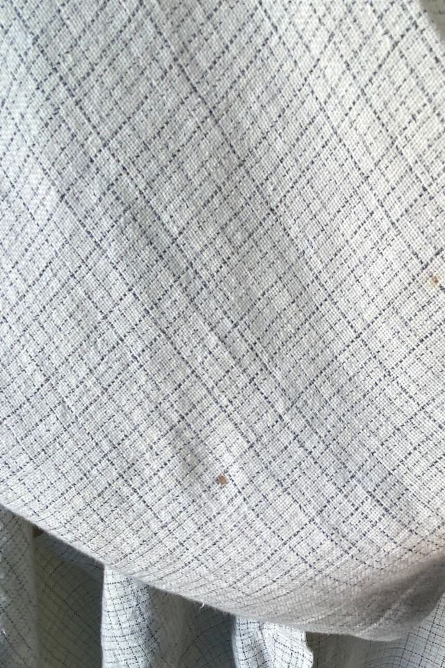 Vintage Eskandar Cream Linen Grid Jacket Selected by The Curatorial Dept. #2