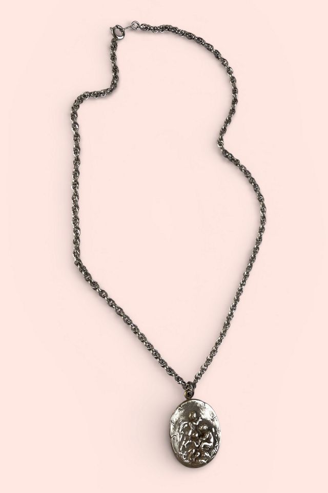 Vintage Silver Chain With Cherub Charm Selected By Ankh By Racquel #2
