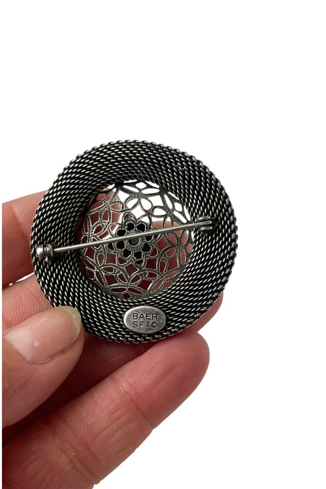Vintage Filagree Circle Brooch Selected By Ankh By Racquel #3