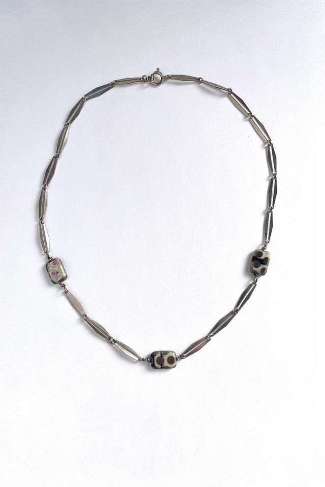 Sterling Silver Fancy Chain With Beads Selected By Ankh By Racquel #1