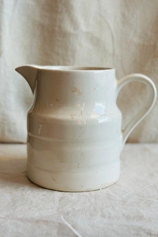 Vintage English Farmhouse Ironstone Lord Nelson Jug Selected by KA.TL.AK