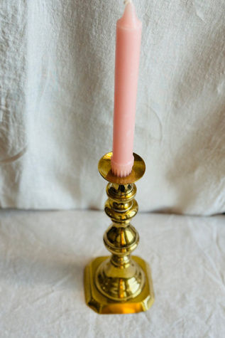 Vintage Tall Victorian Brass Candlestick Selected by KA.TL.AK