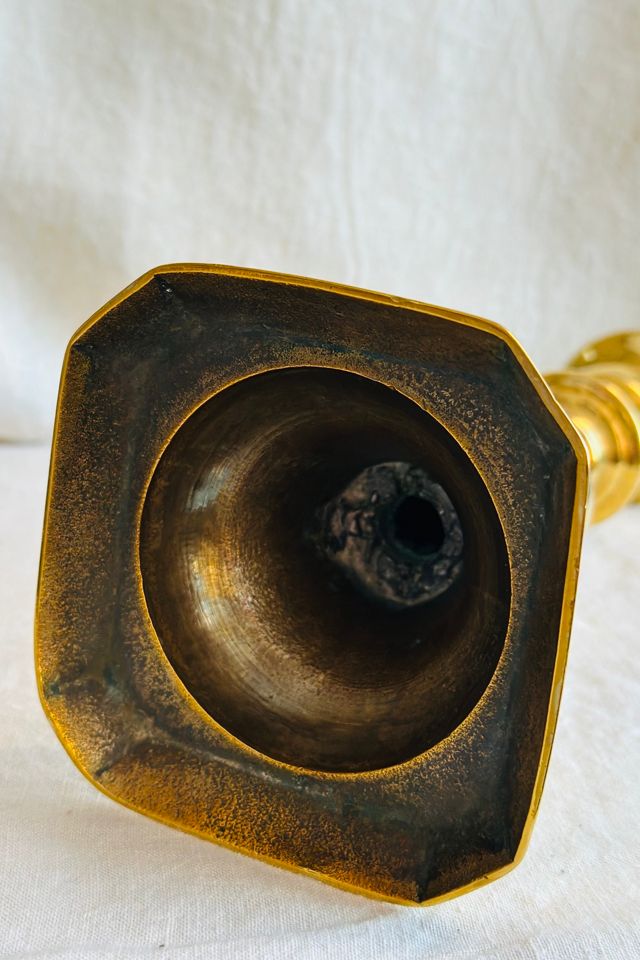 Vintage Tall Victorian Brass Candlestick Selected by KA.TL.AK #3