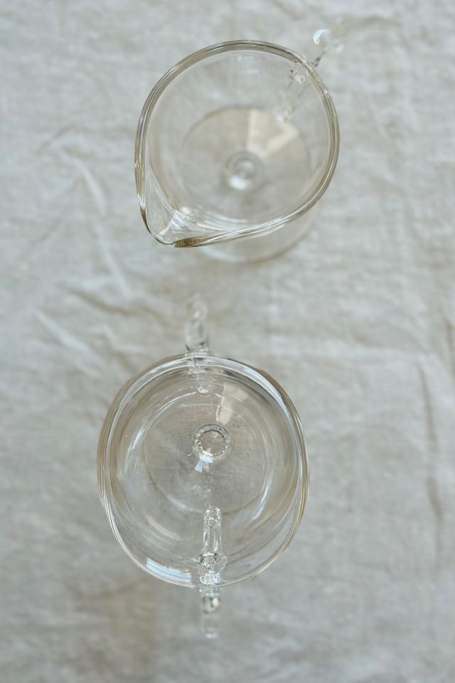 Vintage Imperial Glass Candlewick Footed Cream and Sugar Set Selected by KA.TL.AK #1