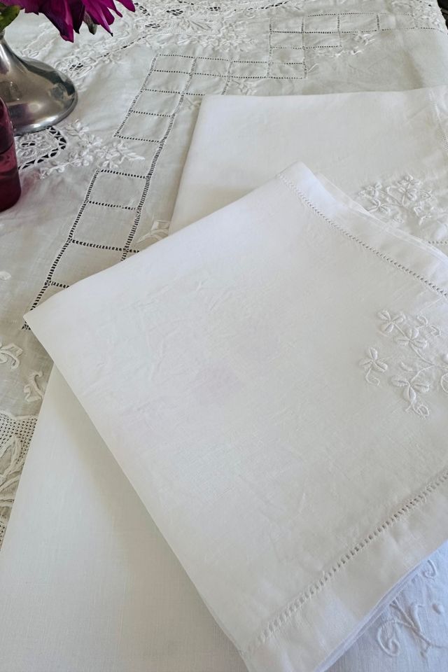 Vintage Embroidered Sweet Luncheon Set Selected by KA.TL.AK #3