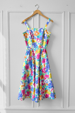 80s Cage-Back Floral Sundress Selected by MARMALADE
