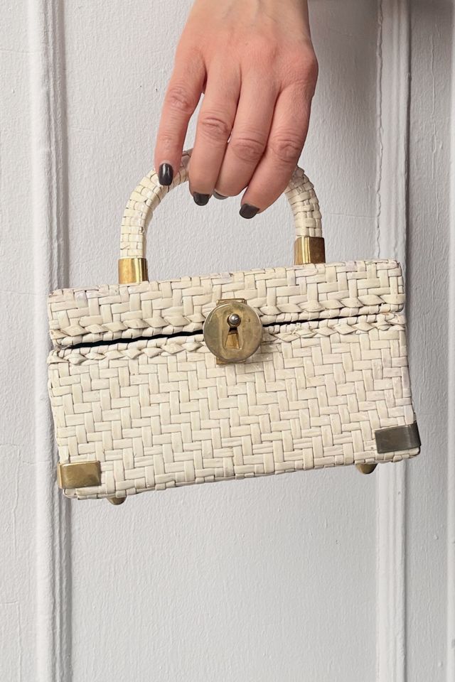 60s Koret Mini Woven Wicker Box Bag Selected by MARMALADE #1