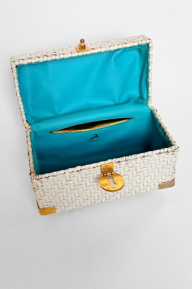60s Koret Mini Woven Wicker Box Bag Selected by MARMALADE #2
