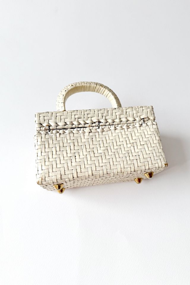 60s Koret Mini Woven Wicker Box Bag Selected by MARMALADE #3