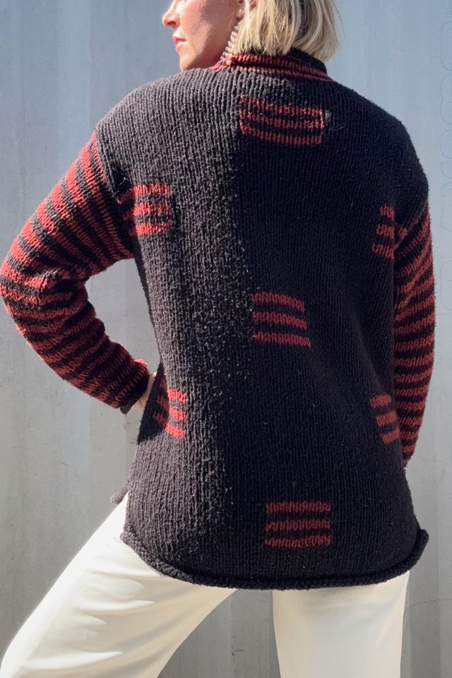 Vintage Mockneck Knit Sweater Selected by Kikos Kloset #3