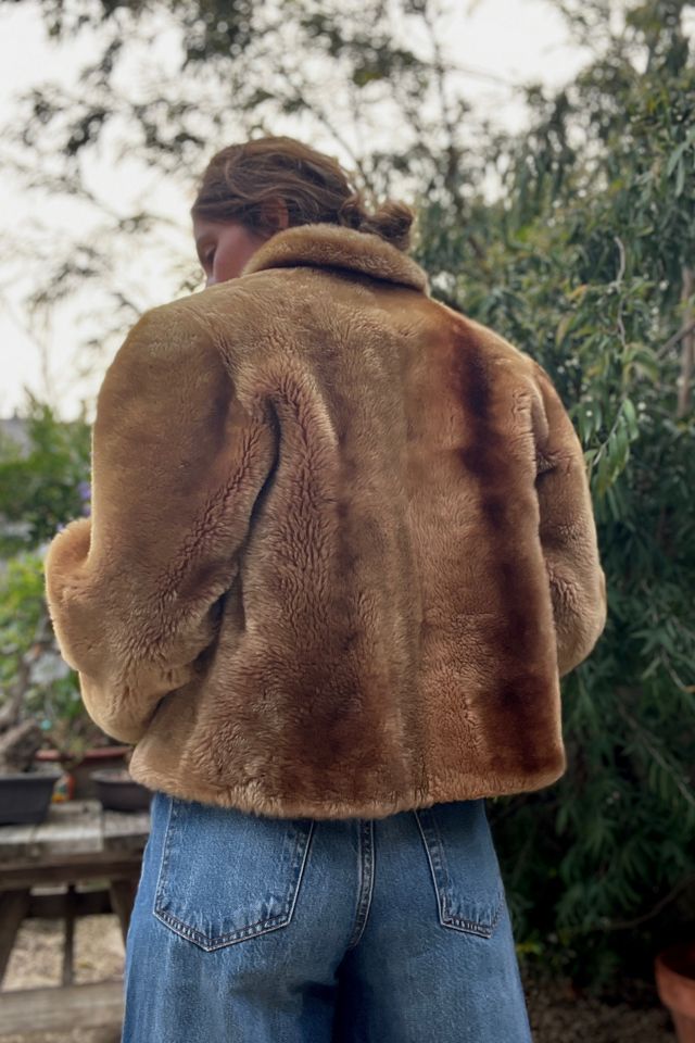 Vintage 1960s Cropped Shearling Lambswool Coat - Selected by Market Vintage #2