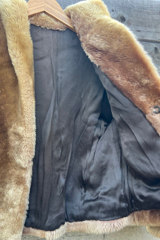 Vintage 1960s Cropped Shearling Lambswool Coat - Selected by Market Vintage #3