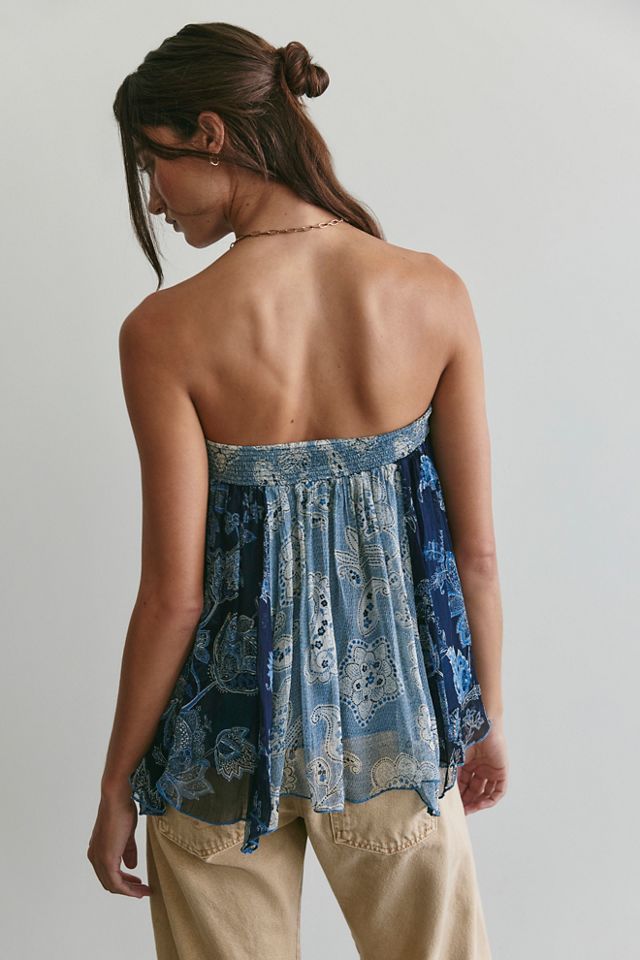 Cleo Mixed Print Tube Top #1
