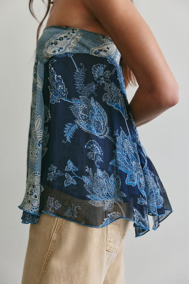 Cleo Mixed Print Tube Top #2