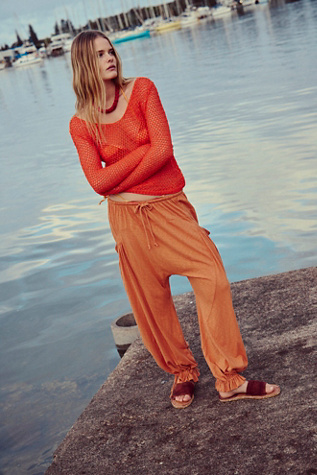Dew Drop Pants by free-est at Free People in Desert Sunrise, Size: Medium