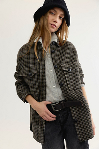 Closed Oversized Wool-Blend Shacket by Free People